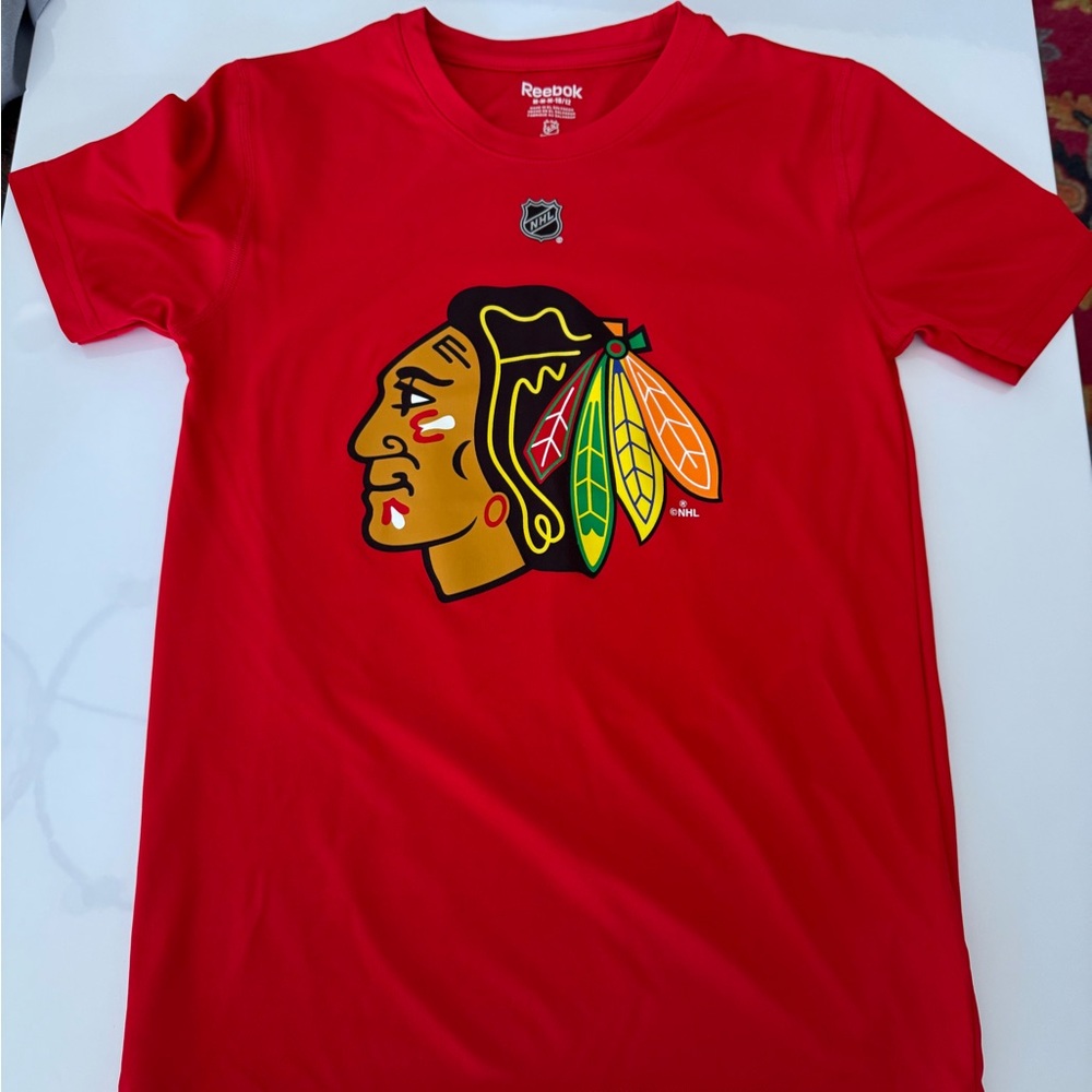 Reebok Red NHL Logo Tee